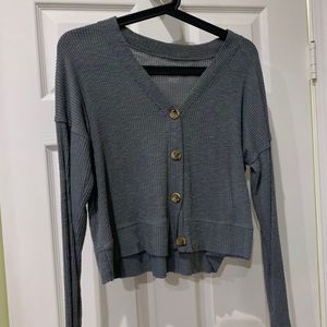 Forest green gray long sleeve